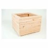 48cm Larch Wood Medium Square Planter