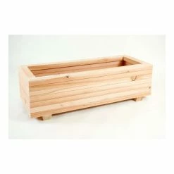 1.2m Larch Wood Medium Veggie Trough Planter