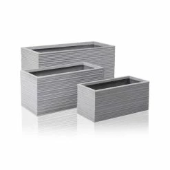 80cm Terracotta Fibrecotta Berniss Trough Planter -Outdoor PLANTERS Shop PP2058L add image 4 bd83