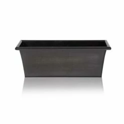 60cm Zinc Galvanised Trough Planter - By Primrose™