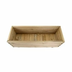 1.2m Pine Raised Trough Planter -Outdoor PLANTERS Shop PP2309 add image 5 fc51