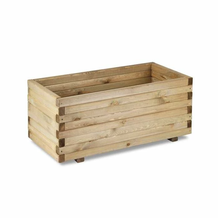 L90cm Pine Raised Trough Planter 9 L90cm Pine Raised Trough Planter - Image 9