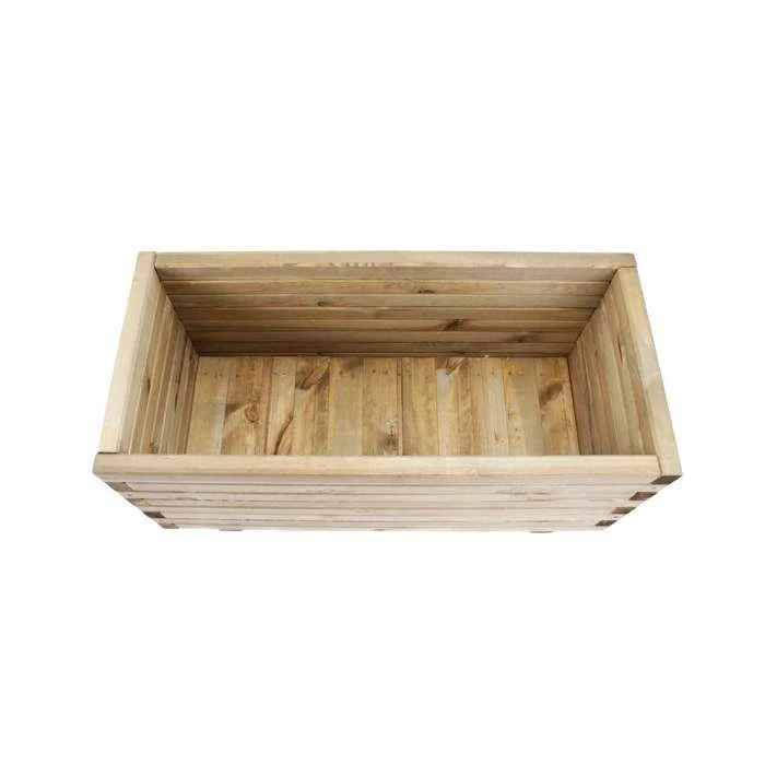 L90cm Pine Raised Trough Planter 10 L90cm Pine Raised Trough Planter - Image 10