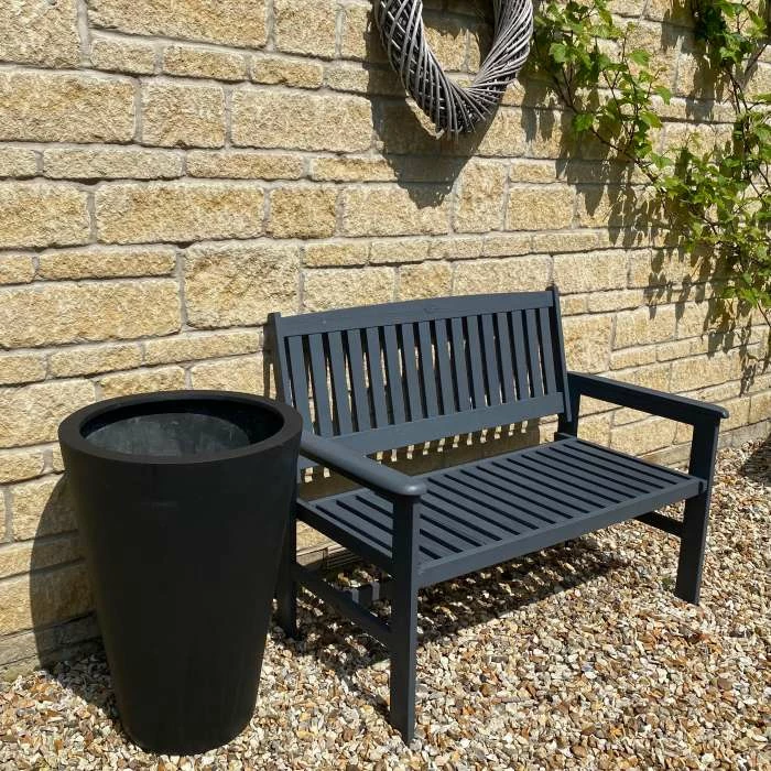 89cm Polystone Calgary Grey Tall Planter 5 89cm Polystone Calgary Grey Tall Planter - Image 5