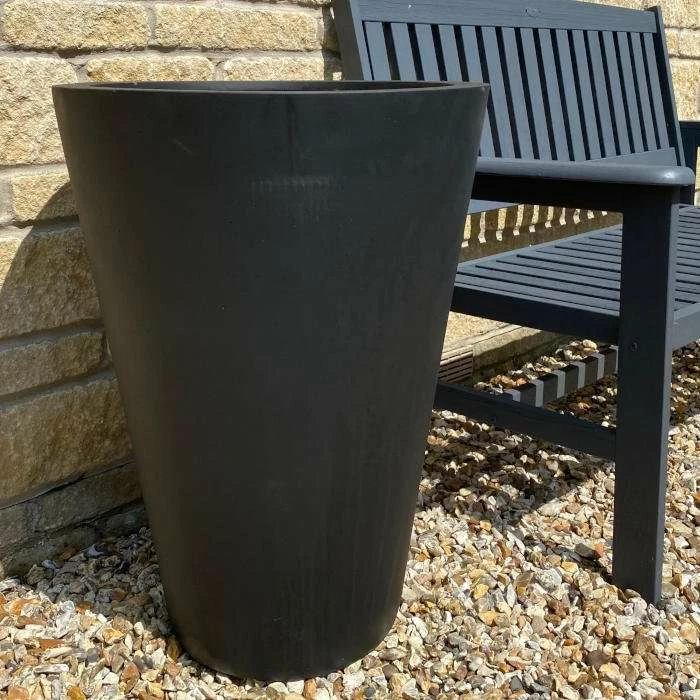 89cm Polystone Calgary Grey Tall Planter 1 89cm Polystone Calgary Grey Tall Planter