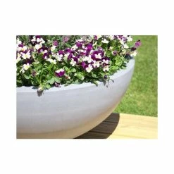 70cm Polystone Lismore Grey Low Planter -Outdoor PLANTERS Shop PP2358S add image 2 da69