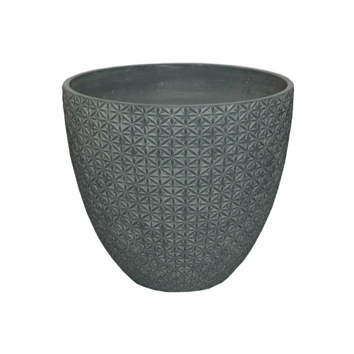 H48cm Large Frostproof Concrete Star Egg Planter in Engraved Design 1 H48cm Large Frostproof Concrete Star Egg Planter in Engraved Design