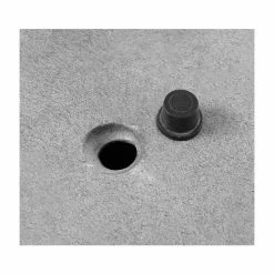 25cm Terracotta Fibrecotta Kadamus Cube Planter in Dark Grey Meteor Texture -Outdoor PLANTERS Shop PP2407S add image 3 b913