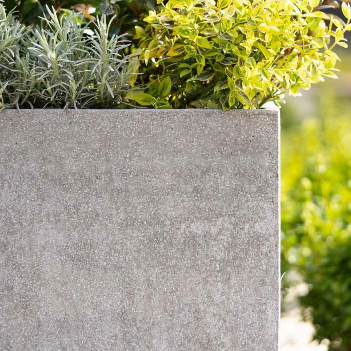 Trough 80cm Handmade Fiberstone Planter in Grey - Exclusive to Primrose 3 Trough 80cm Handmade Fiberstone Planter in Grey - Exclusive to Primrose - Image 3