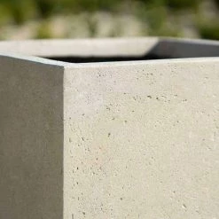 Cube 50cm Handmade Fiberstone Planter in Cream - Exclusive to Primrose 9 Cube 50cm Handmade Fiberstone Planter in Cream - Exclusive to Primrose -Outdoor PLANTERS Shop PP26CRML PP26CRMM 3 fd99