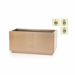 60cm Zinc Galvanised Kick-Bottom Trough Planter in Copper by Primrose™ 5 60cm Zinc Galvanised Kick-Bottom Trough Planter in Copper by Primrose™ -Outdoor PLANTERS Shop PP2827S main image 522f