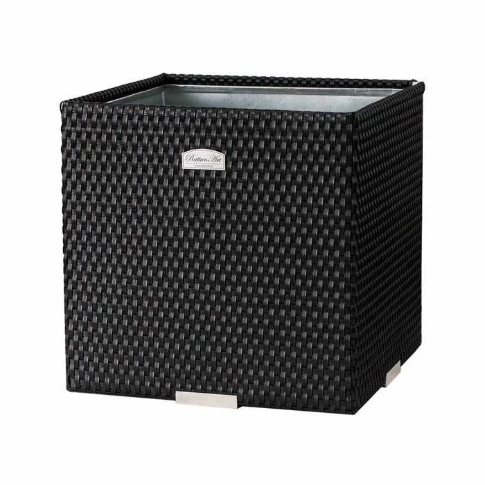 46cm Polyrattan Cube Planter available in 8 colours - Two Tone Sand 1 46cm Polyrattan Cube Planter available in 8 colours - Two Tone Sand