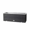 98cm x 34cm Polyrattan Trough planter