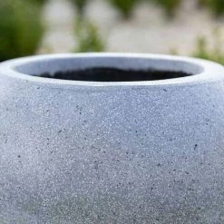 Sphere 32cm Handmade Fiberstone Planter in Grey - Exclusive to Primrose -Outdoor PLANTERS Shop PP29GRY 3 76eb