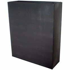 H90cm Black Zinc Tall Trough Planter with Insert - By Primrose™ -Outdoor PLANTERS Shop PP3009 add image 4 0d88