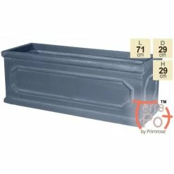 71cm Kensington Lead Effect Framed Trough Planter