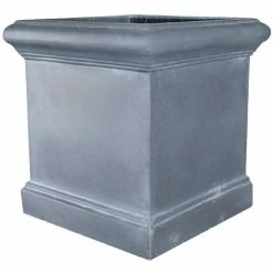 H47cm Blenheim Lead Effect Cube Planter - By Terra Pot™ -Outdoor PLANTERS Shop PP3033 add image 2 508d