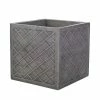 38cm Lazio Planter in Pewter Finish
