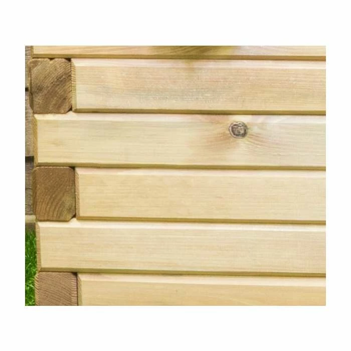 42cm Small Wooden Pine Raised Cube Planter 2 42cm Small Wooden Pine Raised Cube Planter - Image 2