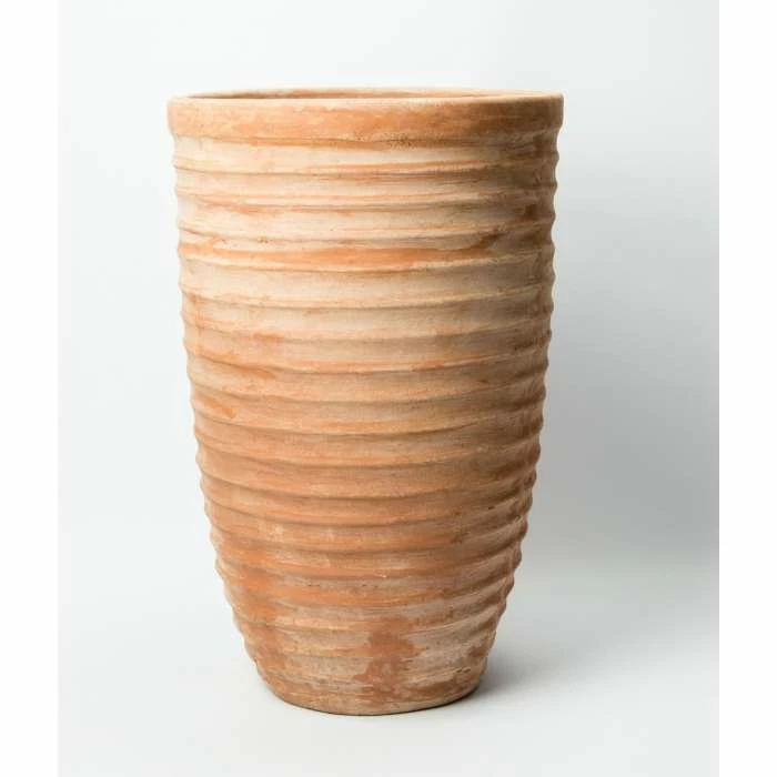 H75cm Terracotta Tapered Cylinder Planter 1 H75cm Terracotta Tapered Cylinder Planter