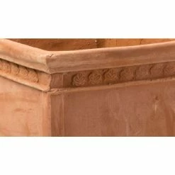 H40cm Medium Light Terracotta Medium Cube Planter -Outdoor PLANTERS Shop PP3961 add image 1 2d3d