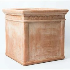 H50cm Large Light Terracotta Large Cube Planter -Outdoor PLANTERS Shop PP3962 add image 6 2fc0