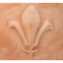 D30cm Terracotta Pot With Fleur De Lis -Outdoor PLANTERS Shop PP3964 add image 1 d677