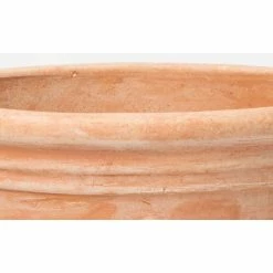 D59cm Terracotta Planter With Fleur De Lis -Outdoor PLANTERS Shop PP3967 add image 2 e1bb