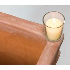 H49cm Terracotta Tapered Cube Planter -Outdoor PLANTERS Shop PP3974 add image 6 555c