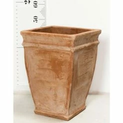 H49cm Terracotta Tapered Cube Planter -Outdoor PLANTERS Shop PP3974 add image 7 2699