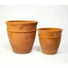 Round Terracotta Planters - Mixed Set of 2 - D27/36cm