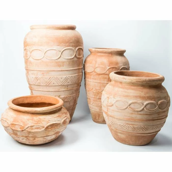 H76cm Terracotta Tall Vase Planter 5 H76cm Terracotta Tall Vase Planter - Image 5