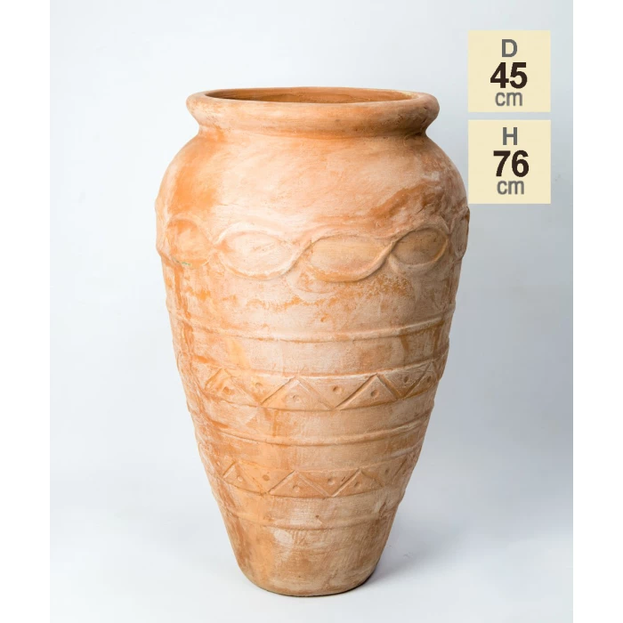H76cm Terracotta Tall Vase Planter 8 H76cm Terracotta Tall Vase Planter - Image 8