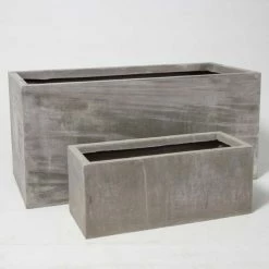 80cm Fibrecotta Large Cement Trough Planter -Outdoor PLANTERS Shop PP4040L add image 6 83e2