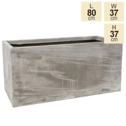 80cm Fibrecotta Large Cement Trough Planter -Outdoor PLANTERS Shop PP4040L main image 7bbe