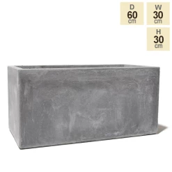 60cm Fibrecotta Medium Cement Trough Planter -Outdoor PLANTERS Shop PP4040M main image 1177