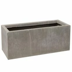 50cm Fibrecotta Small Cement Finish Trough Planter
