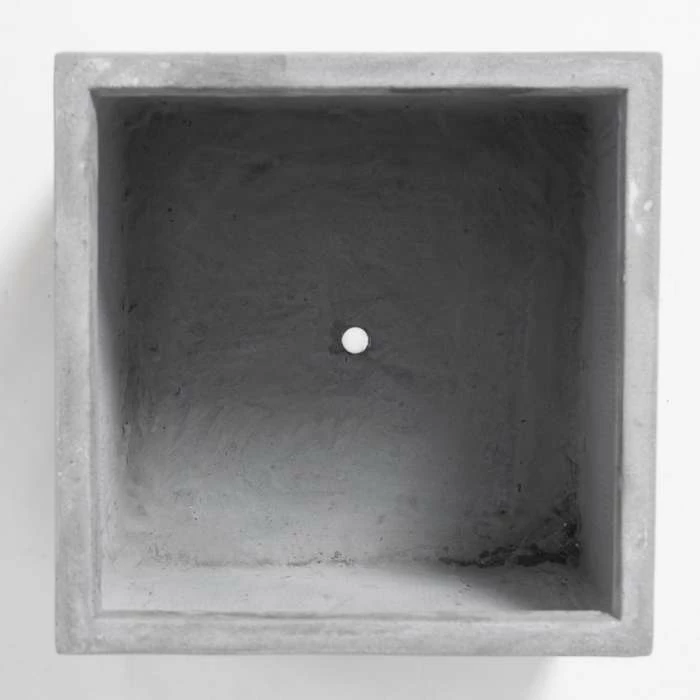 40cm Fibrecotta Cement Large Cube Planter 5 40cm Fibrecotta Cement Large Cube Planter - Image 5