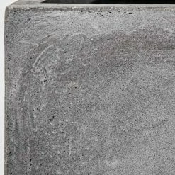 23cm Fibrecotta Small Cement Finish Cube Pot -Outdoor PLANTERS Shop PP4041S add image 3 18cf