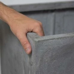 50cm Fibrecotta XL Cement Finish Cube Planter 11 50cm Fibrecotta XL Cement Finish Cube Planter -Outdoor PLANTERS Shop PP4041XL add image 4 efad