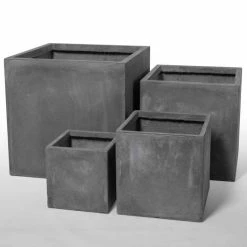 50cm Fibrecotta XL Cement Finish Cube Planter 13 50cm Fibrecotta XL Cement Finish Cube Planter -Outdoor PLANTERS Shop PP4041XL add image 6 6d94