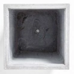 60cm Fibrecotta Cement Finish Tall Cube Planter -Outdoor PLANTERS Shop PP4042M add image 3 7ab8