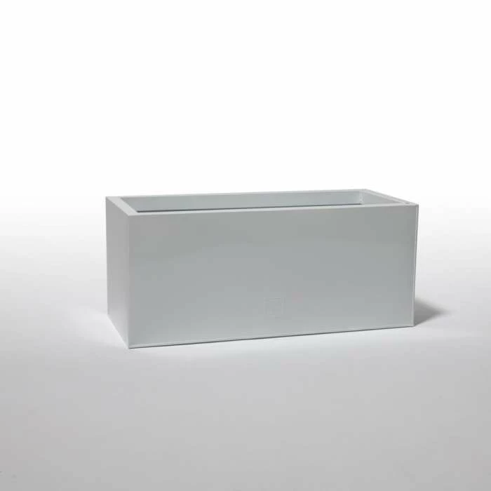 75cm Trough Zinc White Gloss Dipped Galvanised Planter 2 75cm Trough Zinc White Gloss Dipped Galvanised Planter - Image 2