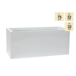 75cm Trough Zinc White Gloss Dipped Galvanised Planter 9 75cm Trough Zinc White Gloss Dipped Galvanised Planter -Outdoor PLANTERS Shop PP40759 main image 5a88