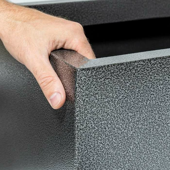 75cm Trough Zinc Silver & Black Textured Dipped Galvanised Planter 1 75cm Trough Zinc Silver & Black Textured Dipped Galvanised Planter