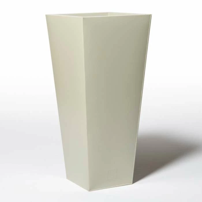 90cm Flared Square Zinc Ivory Textured Dipped Galvanised Planter 2 90cm Flared Square Zinc Ivory Textured Dipped Galvanised Planter - Image 2