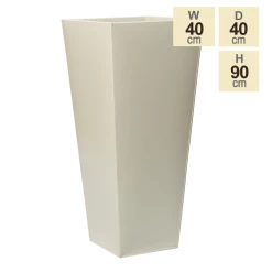 90cm Flared Square Zinc Ivory Textured Dipped Galvanised Planter 9 90cm Flared Square Zinc Ivory Textured Dipped Galvanised Planter -Outdoor PLANTERS Shop PP40770 main image 4ae8