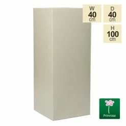H100cm Tall Cube Zinc Dipped Galvanised Planter