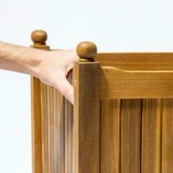 40cm Cube Hardwood Planter -Outdoor PLANTERS Shop PP40783 add image 2 78cd