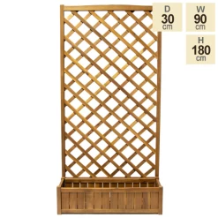 180cm Trough With Trellis Hardwood Planter -Outdoor PLANTERS Shop PP40790 main image f222